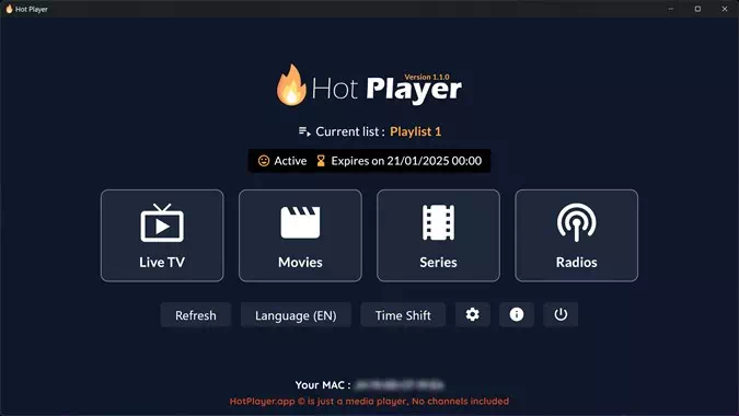 HotPLAYER VIP smart Tv Samsung Lg Hisens Android tv subscription activation